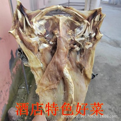 青岛特色安康鱼干鮟鱇鱼干蛤蟆鱼干私房菜干货新鲜晒制图3