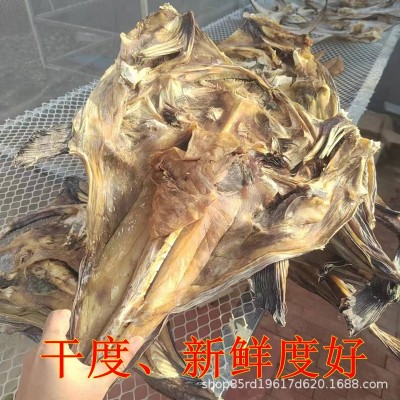 青岛特色安康鱼干鮟鱇鱼干蛤蟆鱼干私房菜干货新鲜晒制图2
