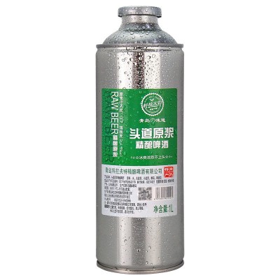 青岛产头道原浆啤酒精酿啤酒高浓度白啤熟啤全麦芽发酵厂家直发1L图5