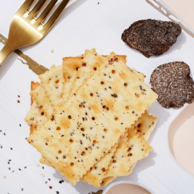 煌记新款黑松露火腿苏打饼干118g盒装爆款办公休闲小零食厂家现货图4