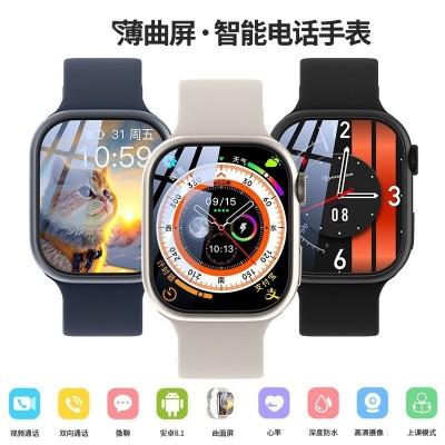 曲面屏智能电话手表高清超薄华强北新款运动定位手表JC01智能手表图3