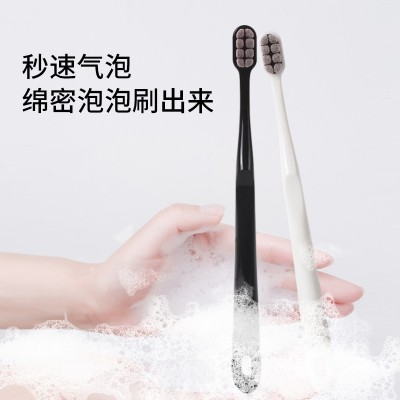 万毛牙刷成人家用软毛8束绒感软情侣高级独立装月子牙刷四代批发图3