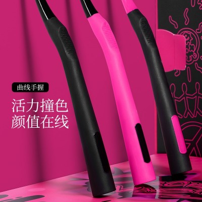 新款多巴胺黑粉软毛牙刷学生简约防滑小头牙刷情侣牙刷【礼盒装】图5