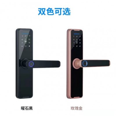 木门指纹锁室内门密码锁家用卧室办公室公寓出租屋智能门锁图5