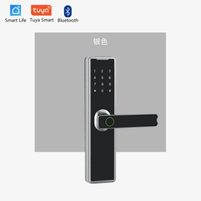 半自动一握开家用指纹锁木门室内门办公室门智能门锁免打孔指纹锁图5