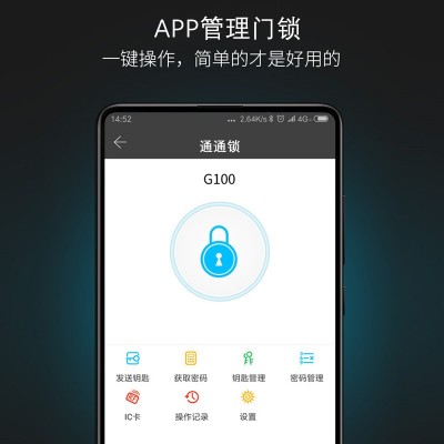 APP远程公寓密码锁通通锁酒店民宿日租房防盗木门刷卡智能指纹锁图4