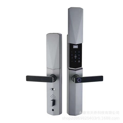 三汉滑盖指纹锁智能门锁耐寒抗冻防水指纹锁室内防盗锁一握开密码图5