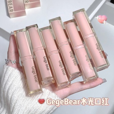 Gege bear戈戈小熊轻时柔滑水光口红镜面玻璃感果冻唇膏显色显白图2
