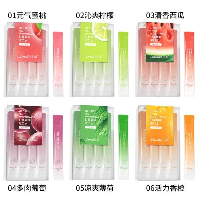 正彩水果味漱口水批发口气清新漱口水盒装牙龈口腔便捷护 理漱口液图5