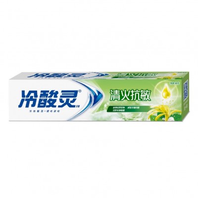 冷酸灵清火抗敏感牙膏110g普通装加量装随机发货单支包邮 草本配方图5