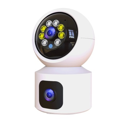 高清双目枪球摇头机WiFi版室内监控摄像机双视角全景摄像头图5