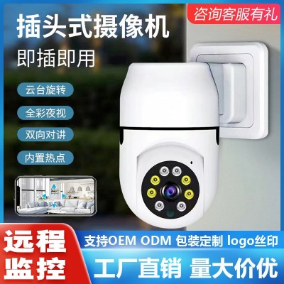 外贸跨境2MP无线WiFi摄像头360度全景室内外监控器壁挂小黄人球机图5
