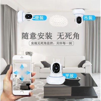 光头强三天线无线WiFi网络摄像机1080P高清远程家用监控摄像头图4