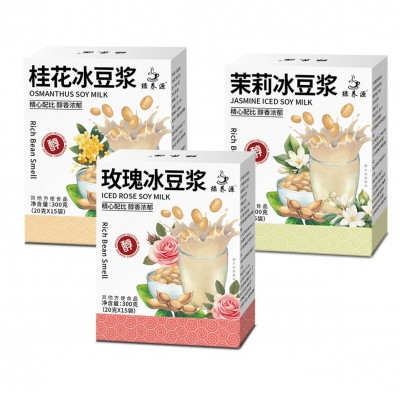 豆浆粉玫瑰冰豆浆桂花冰豆浆茉莉冰豆浆黄豆浆粉豆奶膳食代餐粉图5