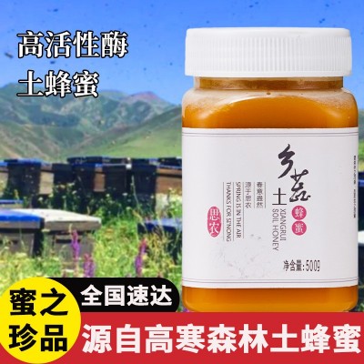 一件 代发定 制乡蕊土蜂蜜500g瓶装秦岭深山原生态天然蜂蜜图2