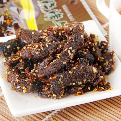 重庆特产牛浪汉烧烤泡椒麻辣孜然牛肉干60g肉类零食休闲食品批发图5