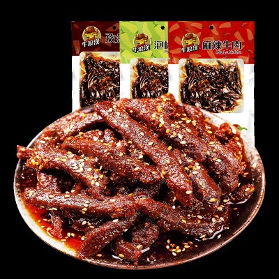 重庆特产牛浪汉泡椒麻辣牛肉条牛肉干160g肉类零食休闲食品批发图2