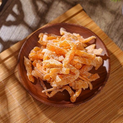 陈皮条 酸甜甘陈皮丁散装盐津即食陈皮可水泡配茶佳品 橘皮条图2