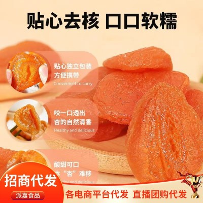 红杏干无核批发【代发】500g酸甜软糯吊干无核杏脯蜜饯果脯杏干图2