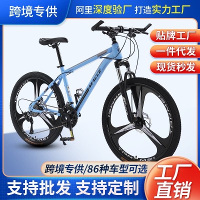 跨境批发山地车bicycle成人山地自行车变速车学生减震26寸山地车图2