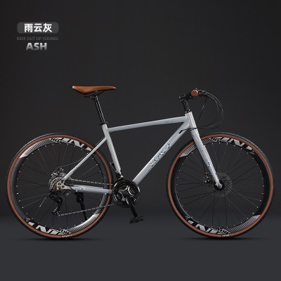 厂家批发津彤JINT公路车自行车直把超轻变速碟刹成人运动复古瓜车图2