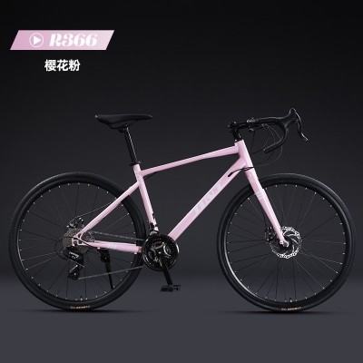 厂家批发津彤JINT公路车自行车超轻轻便成人27速碟刹竞速弯把赛车图2