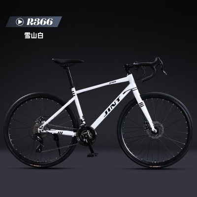 厂家批发津彤JINT公路车自行车超轻轻便成人27速碟刹竞速弯把赛车图4