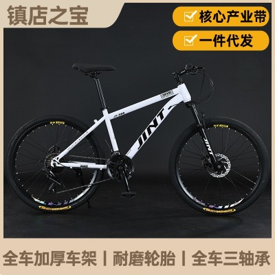 厂家批发JINT品牌山地车成人变速自行车越野减震碟刹学生男女单车图3