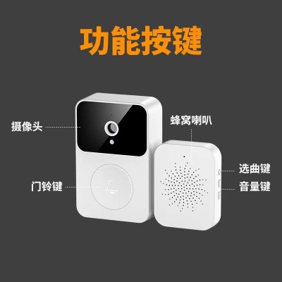 跨境无线智能可视门铃远程家用门铃监控视频对讲高清可视门铃叮咚图3
