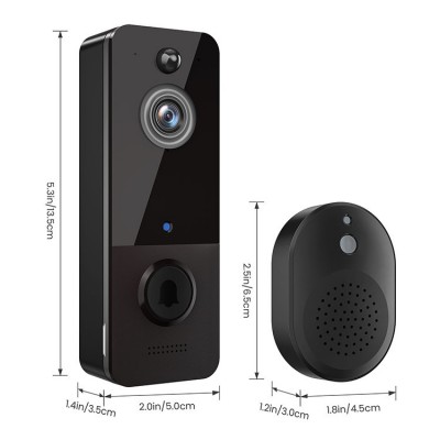 低功耗可视门铃WIFI无线可视门铃夜视高清智能云存储家用门铃跨境图5