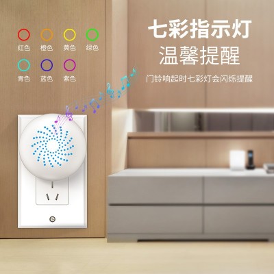 刻锐门铃英规美欧规七彩灯智能音乐门铃跨境电商图3