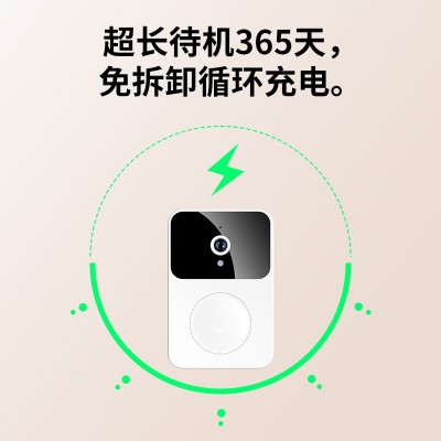 厂家批发智能可视门铃 X9无线远程家用监控视频对讲高清夜视抓拍图4