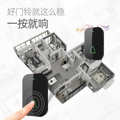 外贸跨境门铃无线家用超远距离防水免打孔大音量智能电子门玲图5