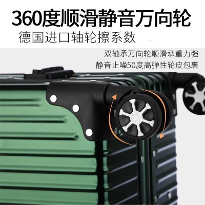 直角全铝镁合金拉杆箱万向轮行李箱男女20寸密码登机箱32寸硬箱子图4
