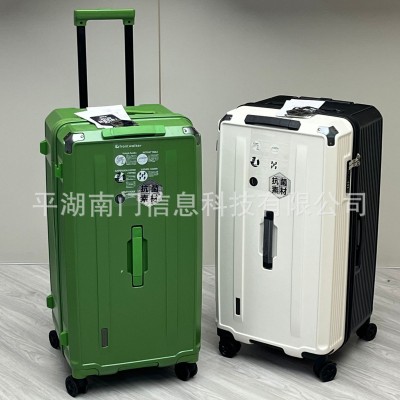 外贸出口超大容量五轮抗菌素材拉杆箱行李箱托运旅行箱密码登机箱图3