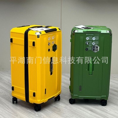 外贸出口超大容量五轮抗菌素材拉杆箱行李箱托运旅行箱密码登机箱图5