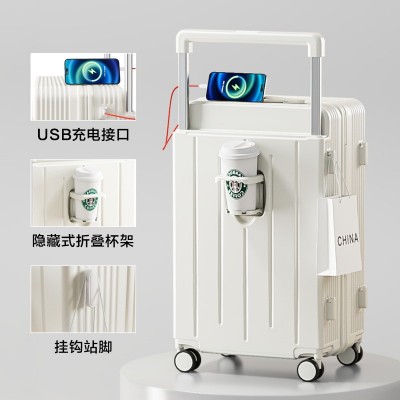 拉杆箱大容量行李箱新款学生密码结实耐用旅行箱多功能静音万向轮图5