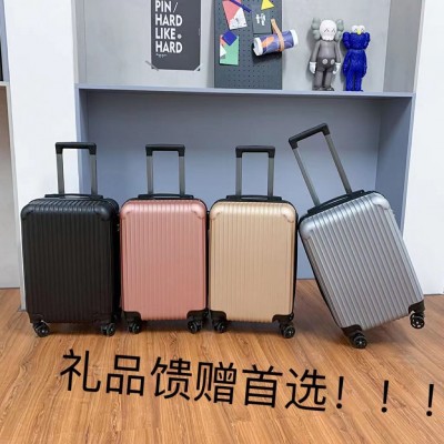 旅行箱批发礼品拉杆箱20寸儿童竖条纹简约行李箱密码登机万向轮皮图2