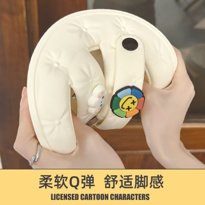 两穿厚底凉鞋女夏季外穿卡通家用女士透气踩屎感防滑凉拖鞋夏批发图3