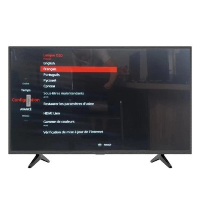 全面屏42寸SMART TV英文国际版智能电视机43英寸LED电视家用酒店图2