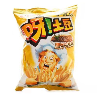 好丽友呀土豆40g*32包整箱学生儿童薯条小零食休闲膨化食品大礼包