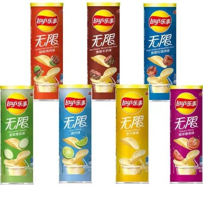 104g罐装乐事薯片组合休闲膨化食品超市批发学生小吃娃娃机零食图5