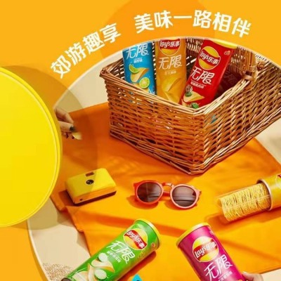 104g罐装乐事薯片组合休闲膨化食品超市批发学生小吃娃娃机零食图4
