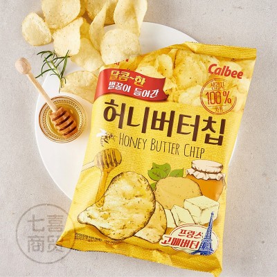 韩国进口calbee海太蜂蜜黄油薯片60g奶酪味土豆片网红零食小吃图2