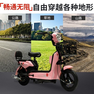 批发代步电动车两轮电动自行车成人轻便休闲代步车电瓶车现货图2