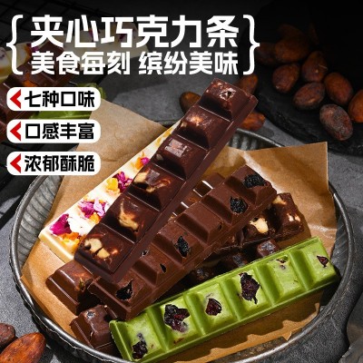法思觅语迪拜巧克力同款零食坚果水果夹心巧克力可可脂抖 音对对碰图3