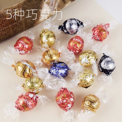 法国进口瑞士/莲软心球巧克力球黑巧牛奶休闲零食圣诞年货礼盒图2