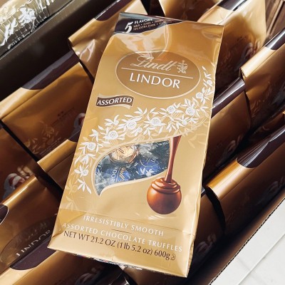 法国进口瑞士/莲软心球巧克力球黑巧牛奶休闲零食圣诞年货礼盒图4