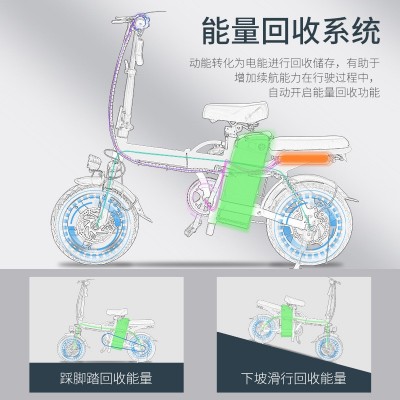 代驾车厂家两轮折叠车电动车电动自行车锂电池折叠车E-BIKE图2