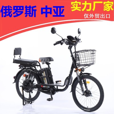 出口22-24寸 俄罗斯 朝鲜 载重王锂电池电动车电动自行车 电瓶车图2